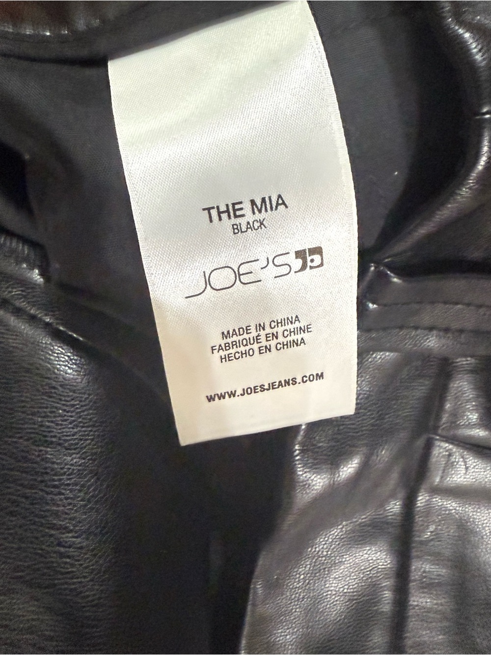 *NWT* Joe’s Jeans The Mia Vegan Leather Trouser - Picture 9 of 9